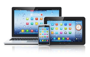 laptop,tablet and smartphone